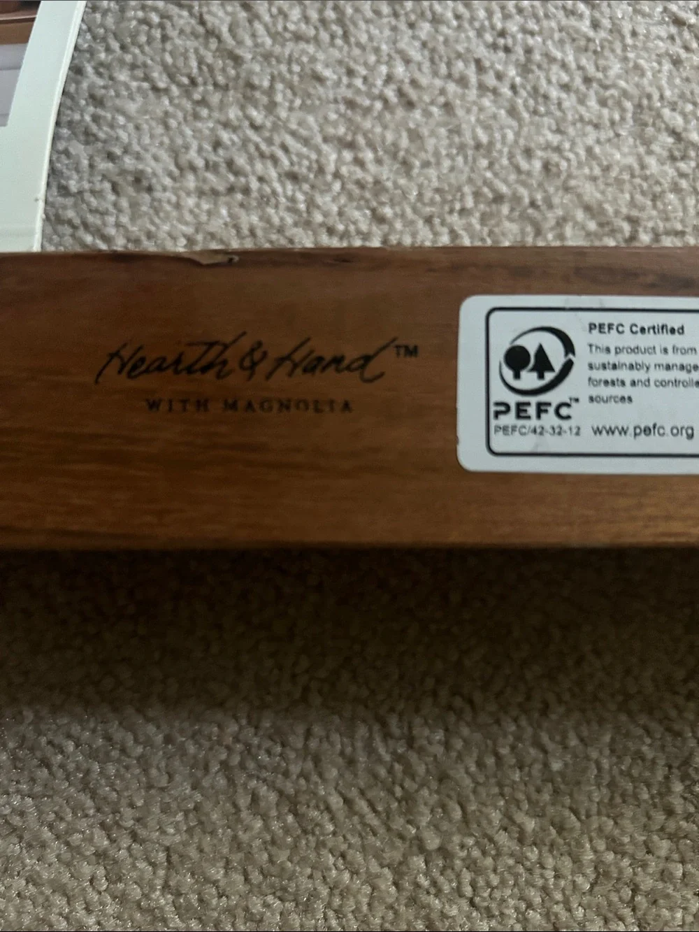 Hearth & Hand Wood Card Holder